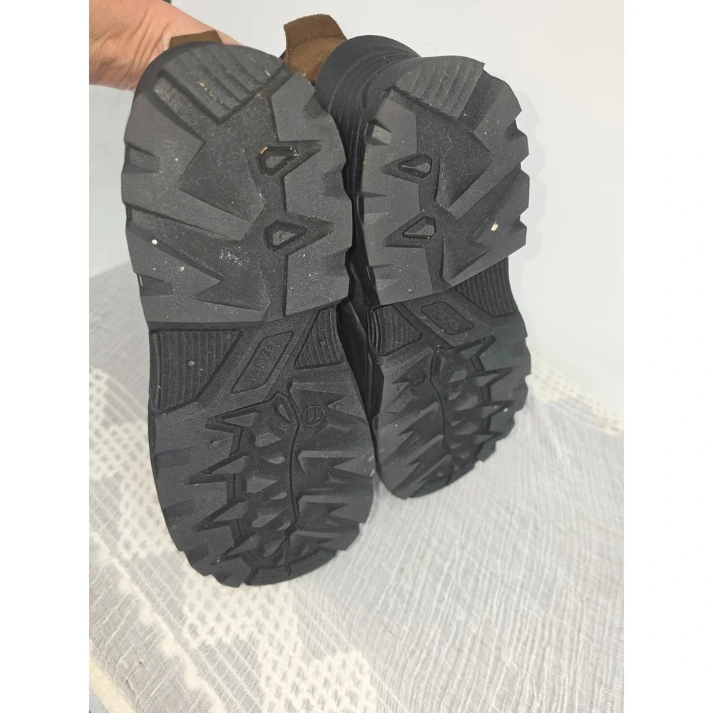 Itasca Mens 3M Thinsulate Insulated Snow Boots Brown Black Winter 6448081 Sz 11